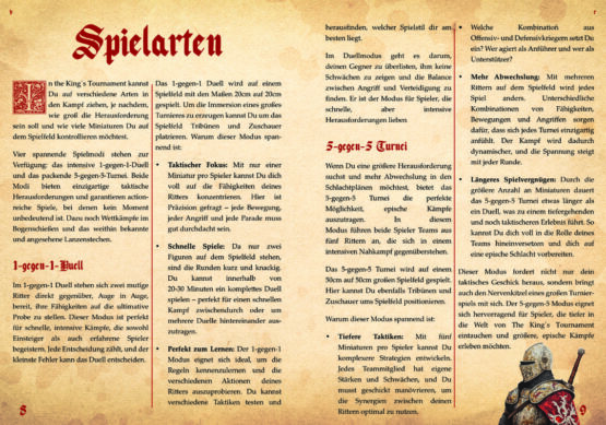 The King´s Tournament Regelbuch – Bild 4