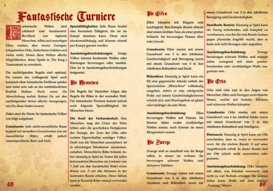 The King´s Tournament Regelbuch – Bild 3