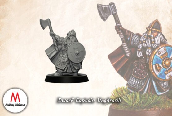 Medbury Miniatures: Zwergen Captain - Vegdrasil