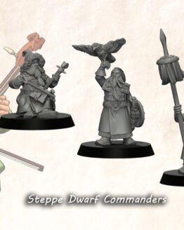 Medbury Miniatures: Steppe Dwarves Commanders (3)