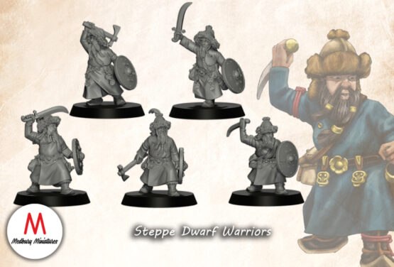 Medbury Miniatures: Steppe Dwarves Warriors (5)