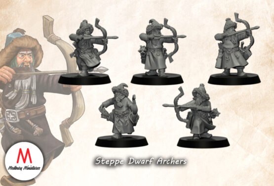 Medbury Miniatures: Steppe Dwarves Archers (5)