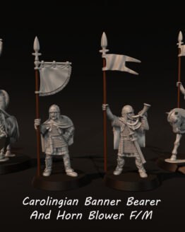 Medbury Miniatures: Franken - Bannerträger & Hornbläser (Beritten und zu Fuß) (4)