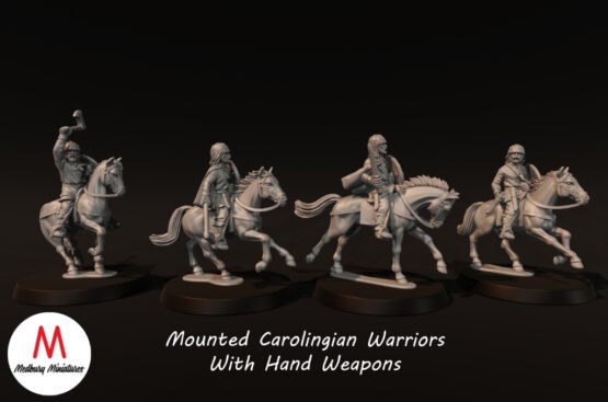 Medbury Miniatures: Mounted Warriors with Hand Weapons (4) - Image 2