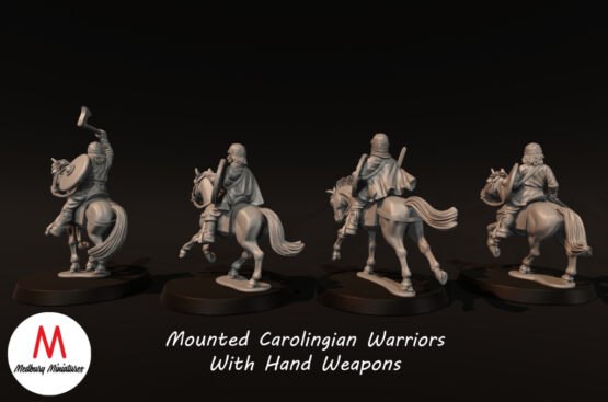 Medbury Miniatures: Mounted Warriors with Hand Weapons (4) - Image 3