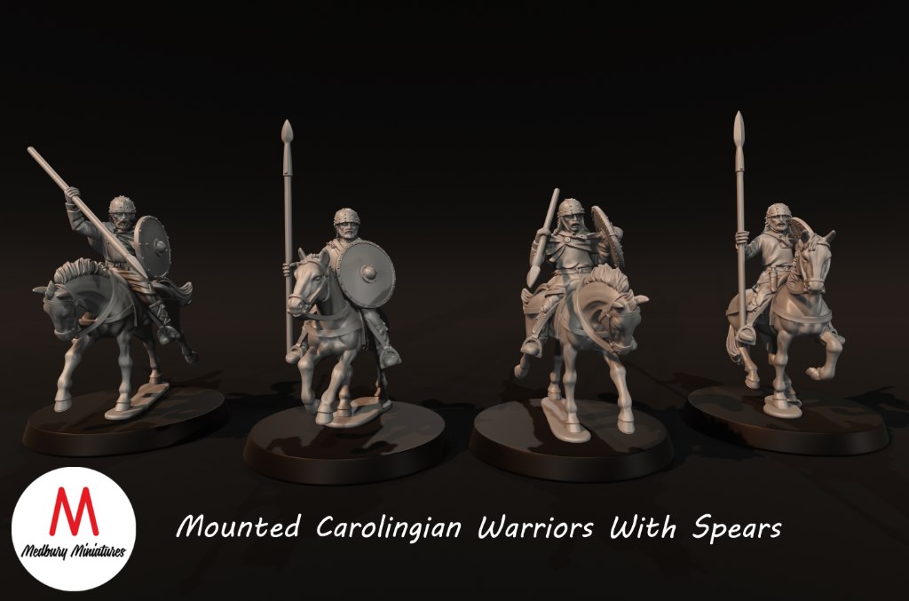 Medbury Miniatures: Mounted Warriors with Spears (4)