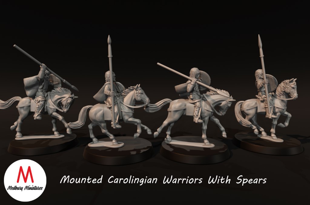 Medbury Miniatures: Mounted Warriors with Spears (4) - Image 2