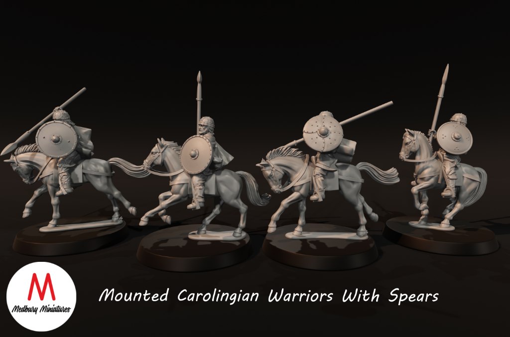 Medbury Miniatures: Mounted Warriors with Spears (4) - Image 3