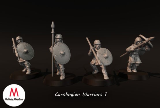 Medbury Miniatures: Carolingian Warriors with Spears 1 (4)