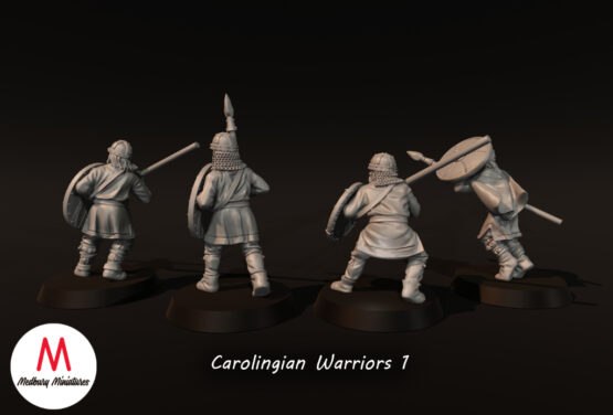 Medbury Miniatures: Carolingian Warriors with Spears 1 (4) - Image 2