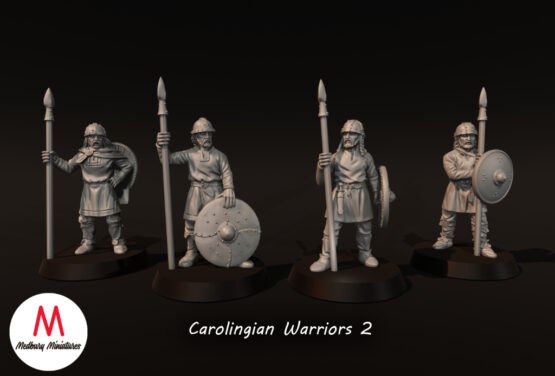 Medbury Miniatures: Carolingian Warriors with Spears 2 (4)