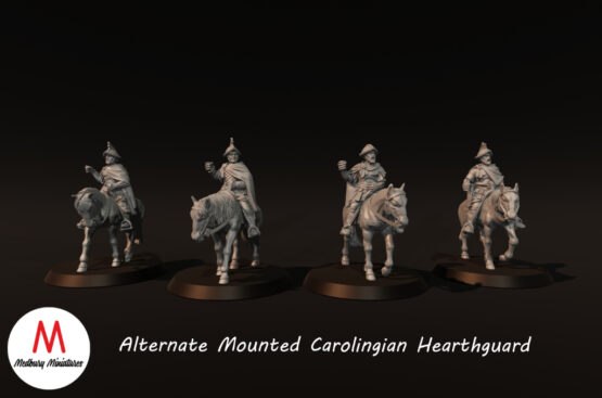 Medbury Miniatures: Carolingian Mounted Hearthguard 2 (4) - Image 4