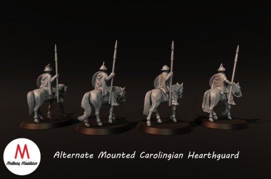 Medbury Miniatures: Carolingian Mounted Hearthguard 2 (4) - Image 2