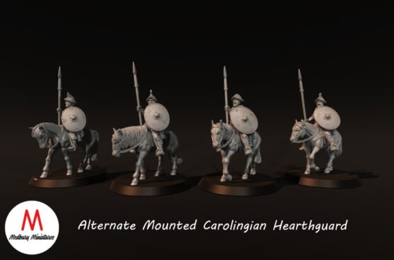Medbury Miniatures: Carolingian Mounted Hearthguard 2 (4) - Image 3