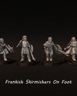 Medbury Miniatures: Franken Bauern mit Wurfspeeren (6)