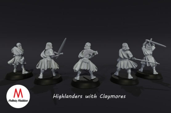 Medbury Miniatures: Scottish Highlanders with Claymores (5) - Image 4
