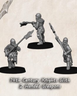 Medbury Miniatures: 14.Jh. Ritter mit Zweihandwaffen (4)