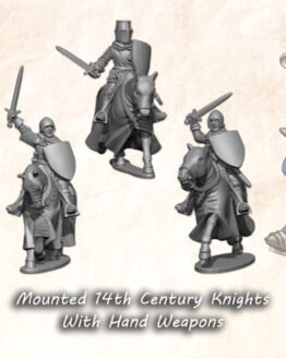 Medbury Miniatures: 14Jh. Ritter zu Pferd mit Handwaffen (4)