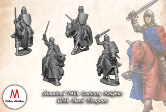 Medbury Miniatures: 14Jh. Ritter zu Pferd mit Handwaffen (4) – Bild 2