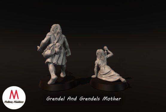 Medbury Miniatures: Vendel Era - Grendel and Grendels Mother (2) - Image 2