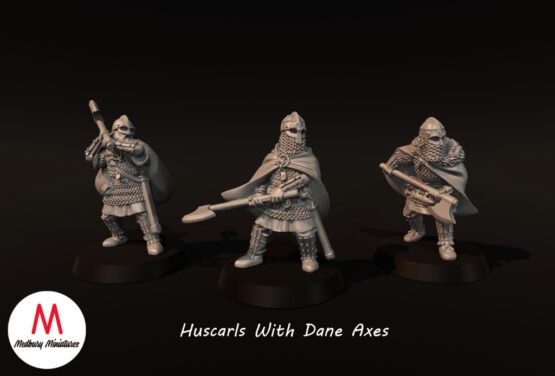 Medbury Miniatures: Vendel Era -Huscarls with Dane Axes (3)