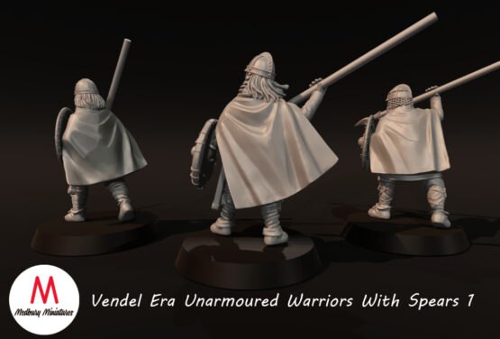 Medbury Miniatures: Vendel Era - Unarmoured Warriors with Spears 1 (6) - Image 2
