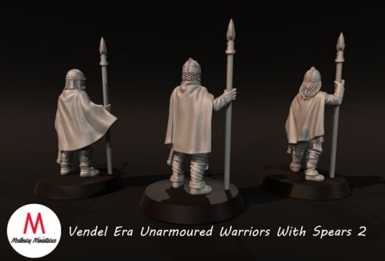 Medbury Miniatures: Vendel Era - Unarmoured Warriors with Spears 1 (6) - Image 5