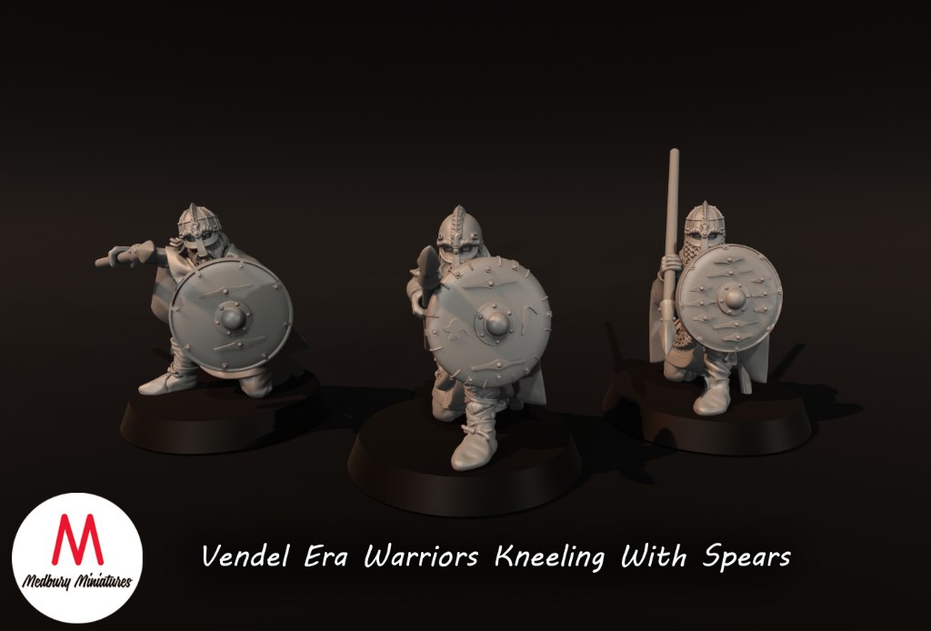 Medbury Miniatures: Vendel Era - Kneeling Spearman (3)