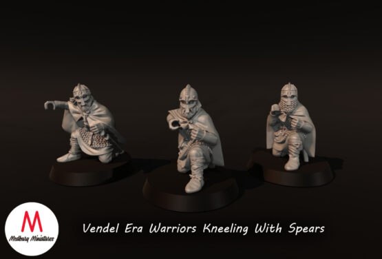 Medbury Miniatures: Vendel Era - Kneeling Spearman (3) - Image 4