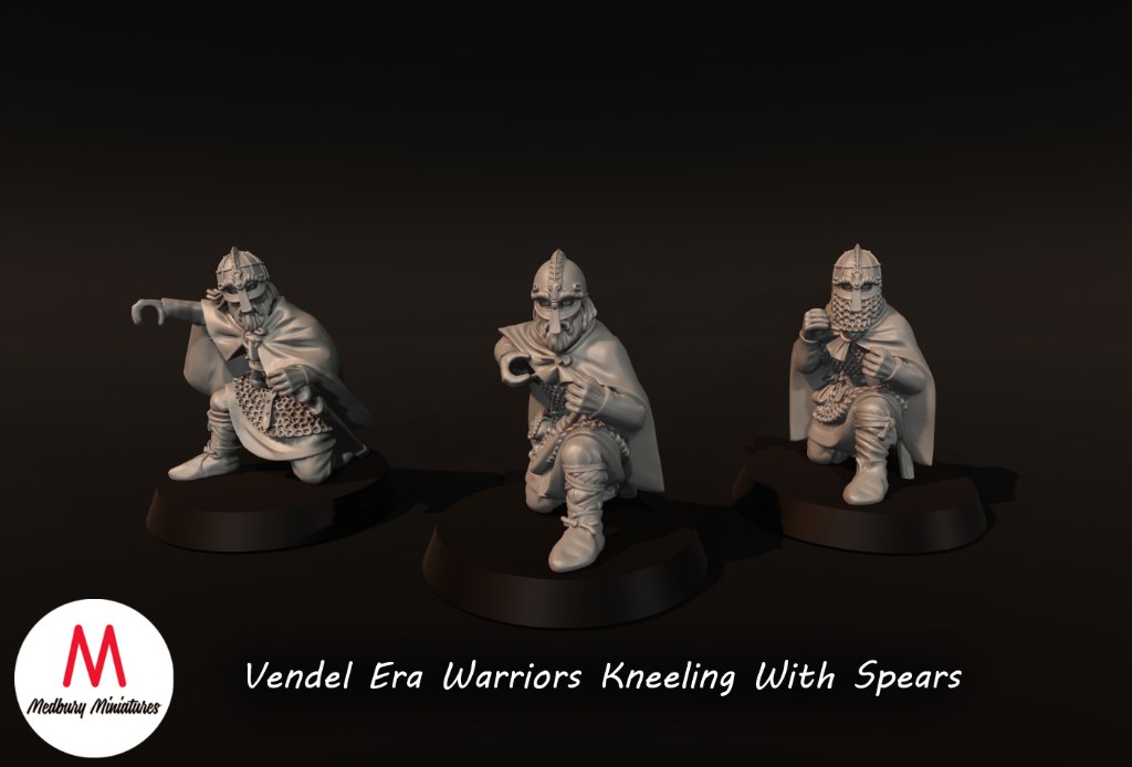 Medbury Miniatures: Vendel Era - Kneeling Spearman (3) - Image 4