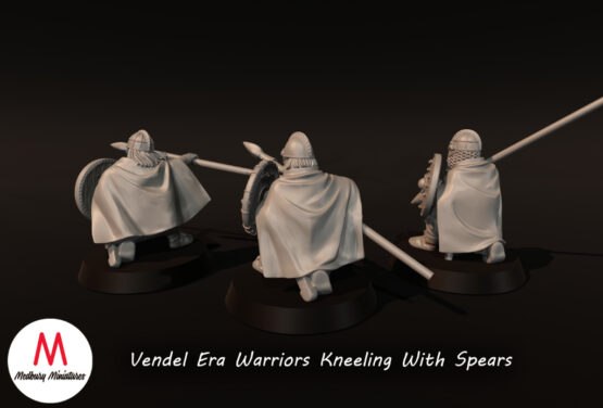 Medbury Miniatures: Vendel Era - Kneeling Spearman (3) - Image 3