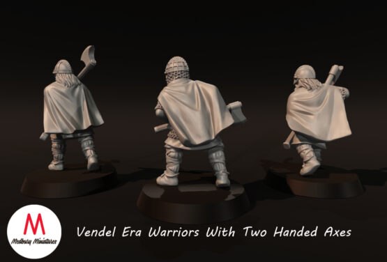 Medbury Miniatures: Vendel Era - Warriors with 2 Handed Axes (3) - Image 3