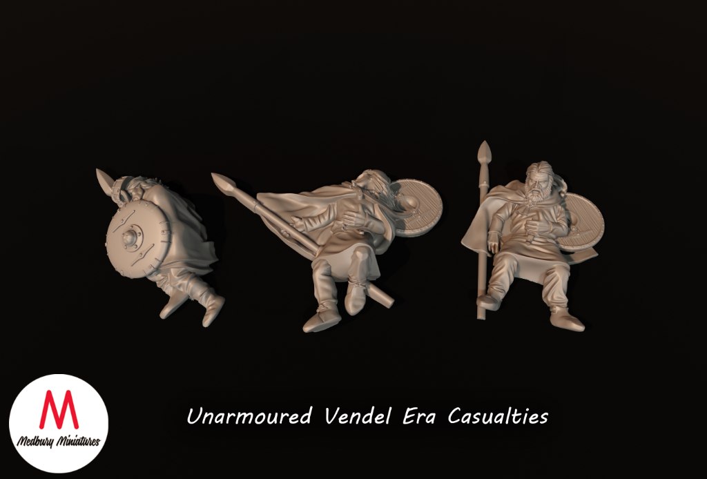 Medbury Miniatures: Vendel Era - Unarmoured Casualities (3)