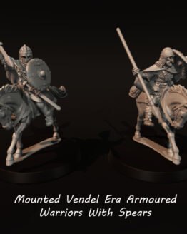 Medbury Miniatures: Vendel Era - Mounted Armoured Warriors with Spears 1 (4)