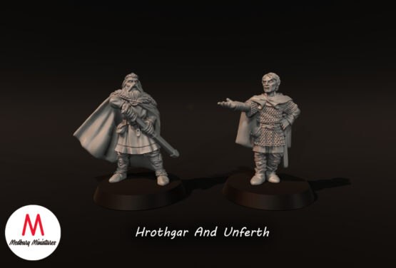 Medbury Miniatures: Vendel Zeit - Hrothgar und Unferth (2)