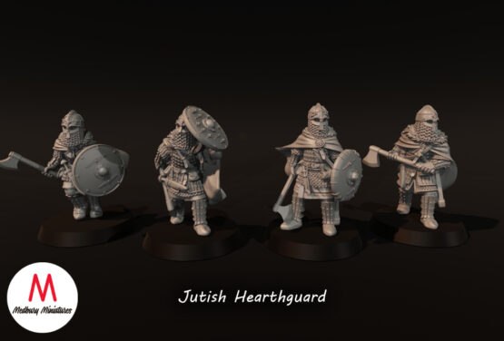 Medbury Miniatures: Vendel Era - Jutish Hearthguard (4)