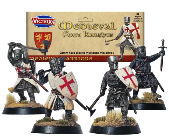 Victrix Miniatures: Medieval Foot Knights (32)