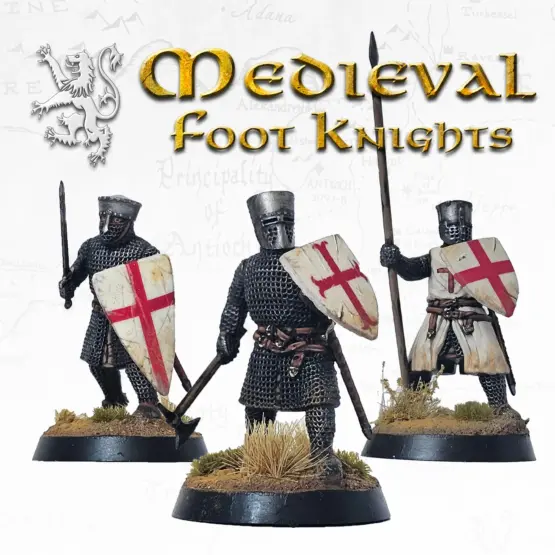 Victrix Miniatures: Medieval Foot Knights (32) - Image 2