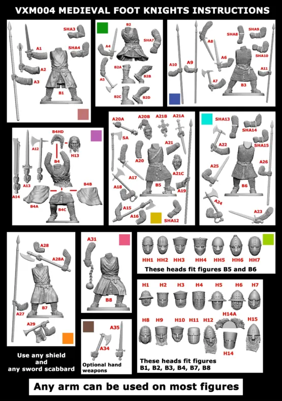 Victrix Miniatures: Medieval Foot Knights (32) - Image 13