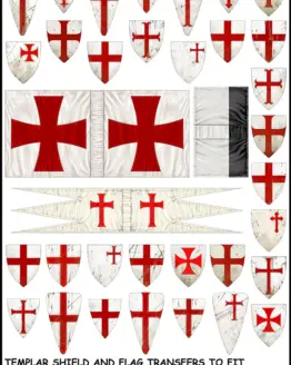 Knights Templar Shield & Flag Transfers