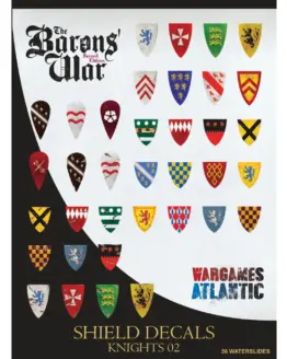 Wargames Atlantic: Barons' War Shield Decals (02): Knights 02 (36)