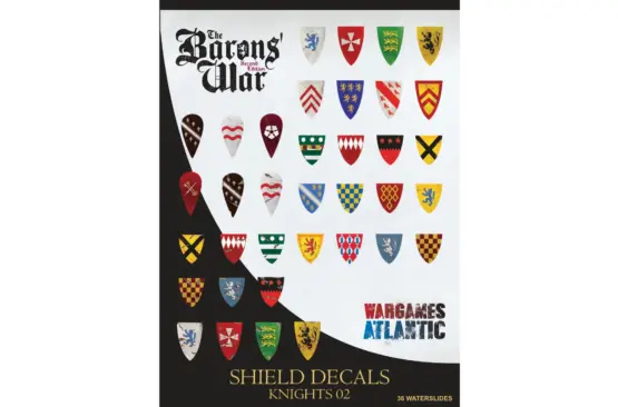 Wargames Atlantic: Barons' War Shield Decals (02): Knights 02 (36)