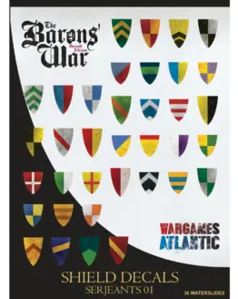 Wargames Atlantic: Barons' War Shield Decals (03) Serjeants 01 (36)