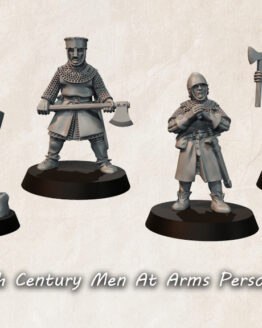 Medbury Miniatures: 14th Century Men At Arms Personalties (4)