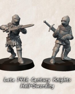 Medbury Miniatures: Late 14th Century Knights Half-Swording (2)