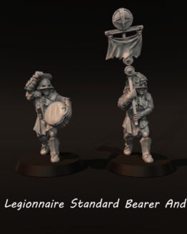 Medbury Miniatures: Orc Legionaire Drummer and Standard bearer (2)