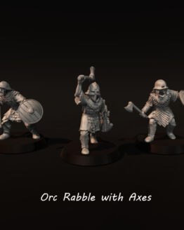 Medbury Miniatures: Orc Rabble With Axes (3)