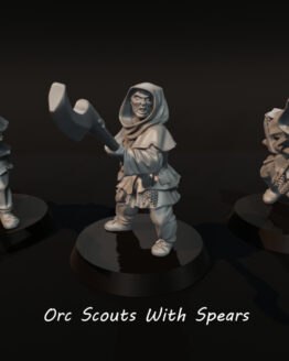 Medbury Miniatures: Orc Scouts with Spears (3)