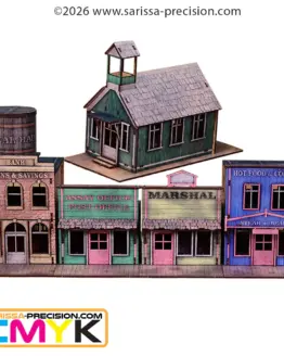 Old West - Law, Loans & Lies Scenery Set (28mm)