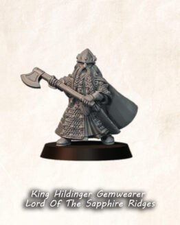 Medbury Miniatures: Zwergen König Hildinger - Herr der Saphhirgrate